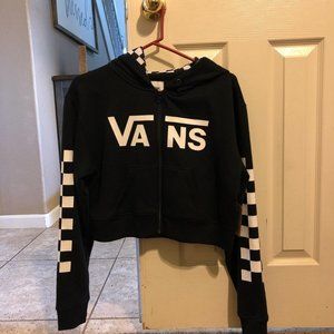 NWT Van's cropped zip up sweatshirt hoodie